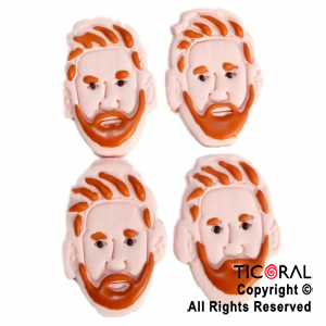 ADORNO CARITA DE MESSI AZUCAR X 4